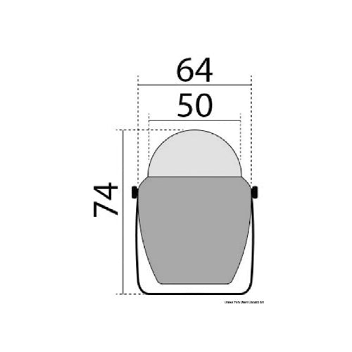 Bussola con staffa Finder Vari Colori in ABS alta velocità inclinazione max 15°