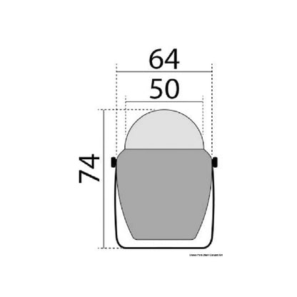 Bussola con staffa Finder Vari Colori in ABS alta velocità inclinazione max 15°