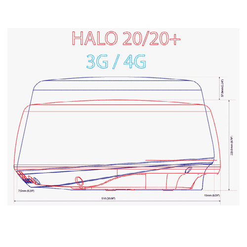 Radar Simrad Halo 20, Compatto per Barca, Radar in tempo reale, Nautico