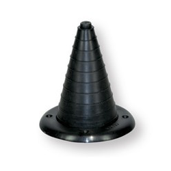 Cuffia Soffietto passacavi in PVC con ghiera rigida per barca, Camper, Gommone