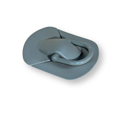 Piastra Ferma Remi Con Anello, Bianco/Grigio/Nero, PVC per Barca Gommone Tender