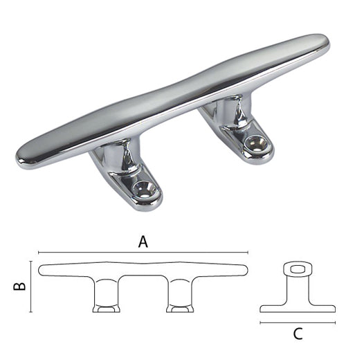 Bitta per barca in ottone lucido o cromato 125 150 200 250 mm