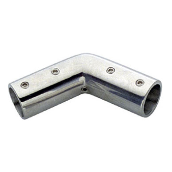 Raccordo angolare a 3 vie per tubo corrimano 22 mm, 140° per Barca in acciaio