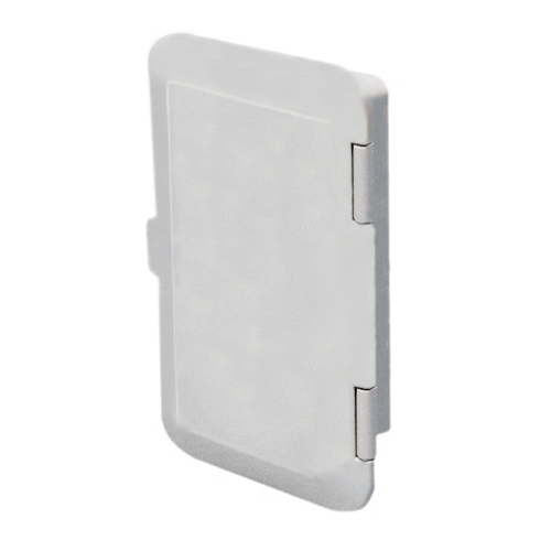 Vano porta oggetti Gavone per barca con sportello, bianco, ad incasso 24x14,5 cm