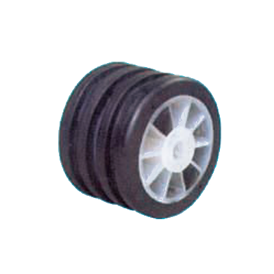 Ruota Laterale per Carrello Barca Ricambio Ruotino Alaggio 105x76