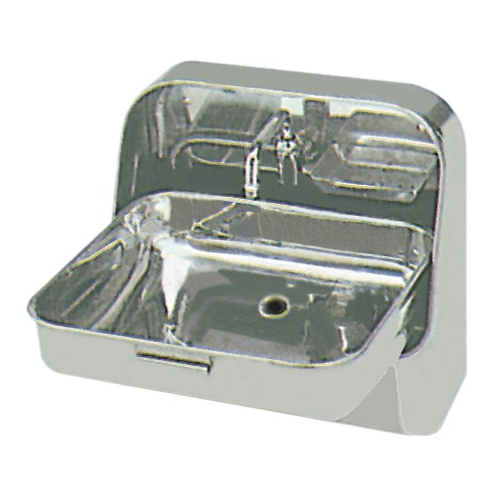 Lavello in Acciaio per Barca Camper Ribaltabile Rettangolare, 375 x 320 mm 