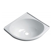 Lavello in ABS per Barca Camper Triangolare, Bianco, 280x280