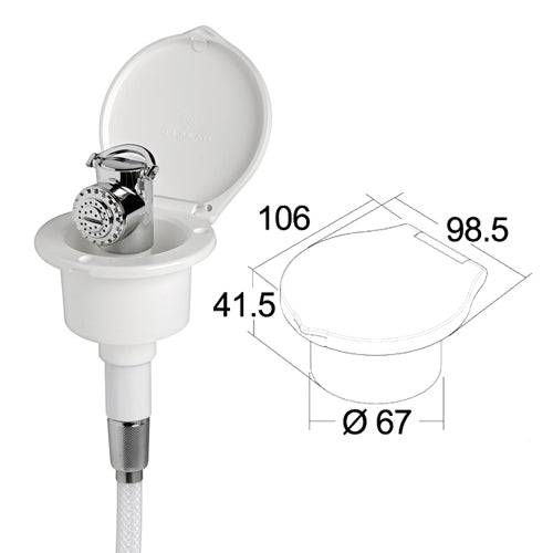 Doccetta Elegant In Piano Mt.25 Doccetta Elegant con tubo 25m Klovoo