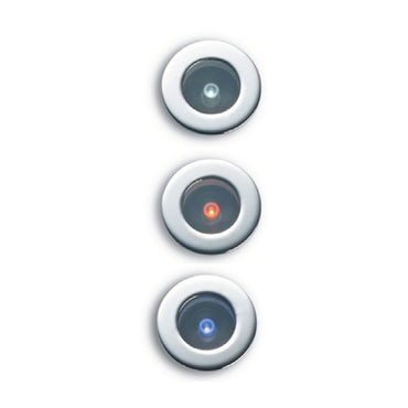 Luce di Cortesia Barca, Bianco/Rosso/Blu, 10-30v, Inox Lucido Foresti e Suardi