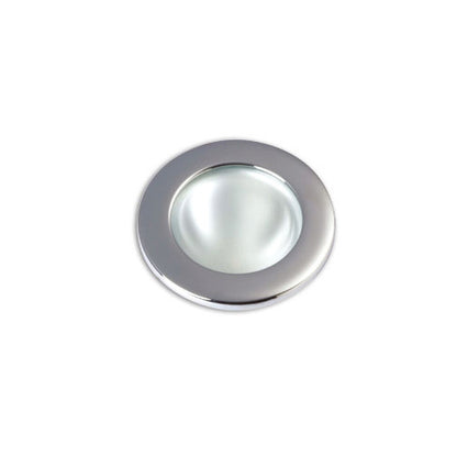Faretto Tondo Led Luce Bianca in ottone cromato W4000, 1x3w