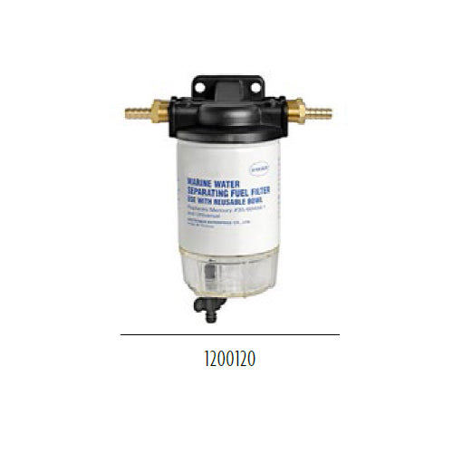 Filtro separatore  acqua (diesel/benzina) completo - per motore barca