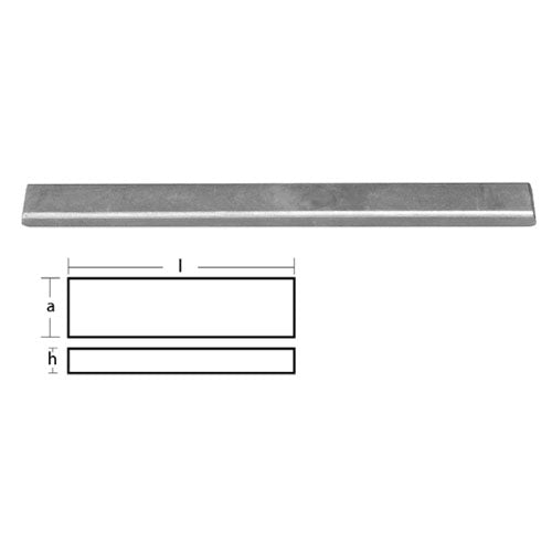 Piastra in zinco per Barca, Scafi, Poppa - Anodo rettangolare, 490x48 mm