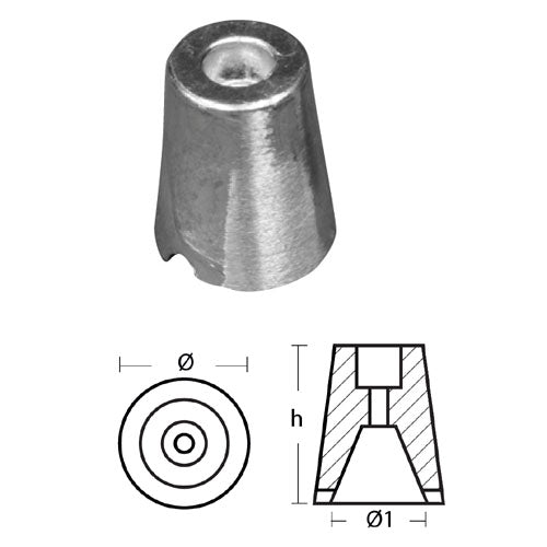 Anodo Ricambio Ogiva per Sole Ricambio - Anodo per Motore Solè