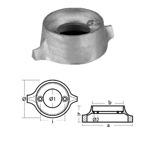 Anodo Collare BMW in Zinco per Mark 1