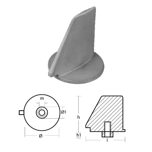 Anodo Pinna BMW in Zinco per Mark 1