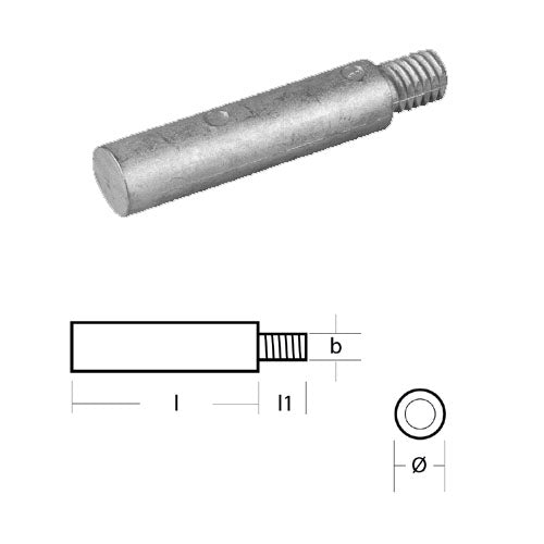Anodo Barotto per motore BMW in Zinco 