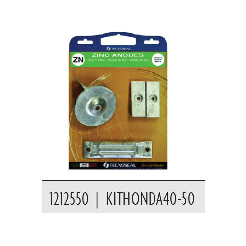 Kit Anodi Honda 40 50 cv hp Completo Compatibile per motore Honda Fuoribordo