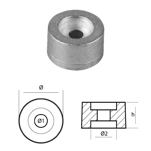 Anodo Rondella Honda - Ricambio Rondella Fuoribordo Honda