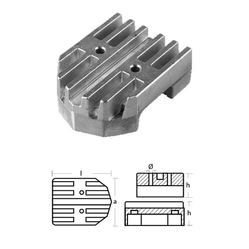 Placca per Mercruiser Alpha one Gen 2 e Bravo  - Piastra Alpha one Gen 2  Bravo