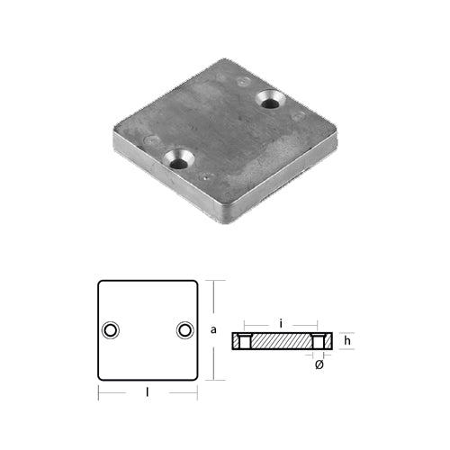 Piastrina per Motori Mercury Mercruiser - Anodi Mercury