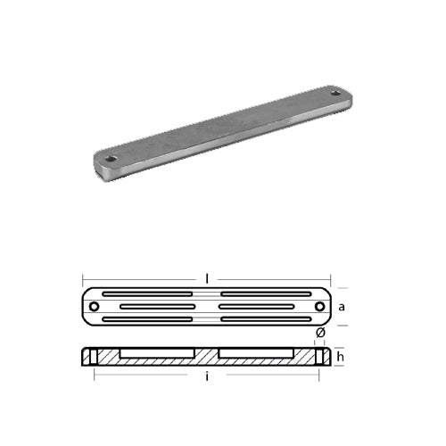 Anodo Barra Selva  per motori fuoribordo S600 - Anodi  motore Selva
