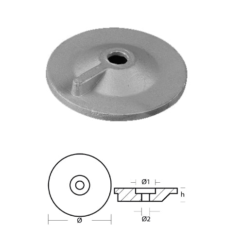 Anodo Piastrina Suzuki 9,9 15 Hp - Anodo Motore Suzuki