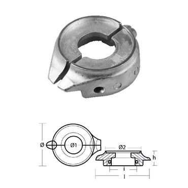 Anodo Volvo Penta Collare per Piede Poppiero S/D 2002 2003 SD 130/150 Zinco