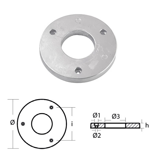 Anodo Collare Hydromarine - Collare per Motore Hydromarine Ricambio