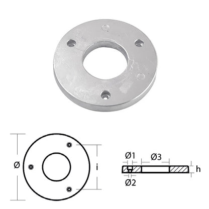 Anodo Collare Hydromarine - Collare per Motore Hydromarine Ricambio