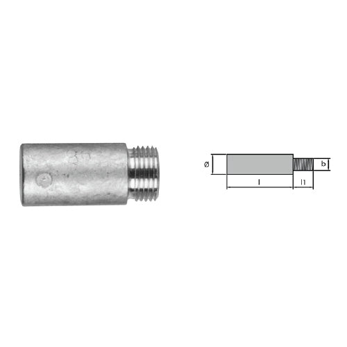 Anodo Isotta Fraschini D20 L35 Barrotto motore Barca