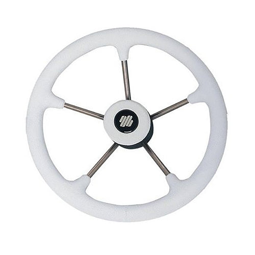 Volante Inox V70 Ultraflex per Barca, Grigio Bianco Nero, Amagnetico, Omologati