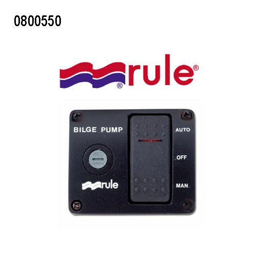 Pannello per Pompa di Sentina Jabsco Interuttore On Off Auto 12/24v per Barca