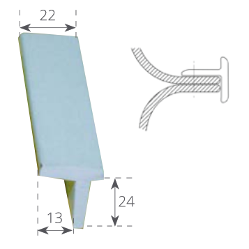 Supporto Tee T.22 Per L45 Supporto a Tee T.22 Klovoo