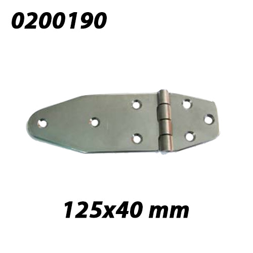 Cerniera 125X40 Accessori Nautici Klovoo