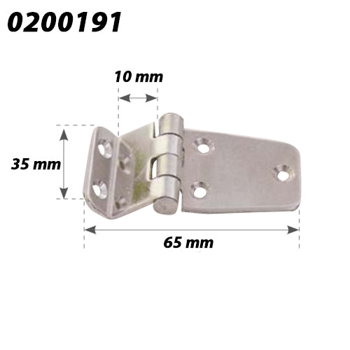 Cerniera Inox Squadra 57X37 Accessori Nautici Klovoo
