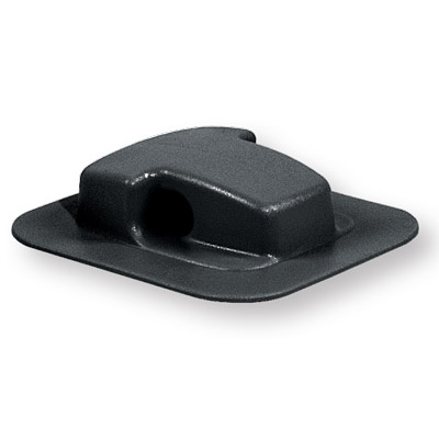 Base Passacorda in poliuretano, 12 mm Ø, nero, per Barca Gommone
