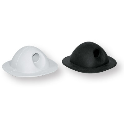 Base Passacorda in gomma, Ø foro 17 mm , Grigio/Nero, per Barca Gommone