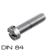 Vite testa cilindrica taglio, acciaio inox, Confezione Blister, da 3x12 a 6x70
