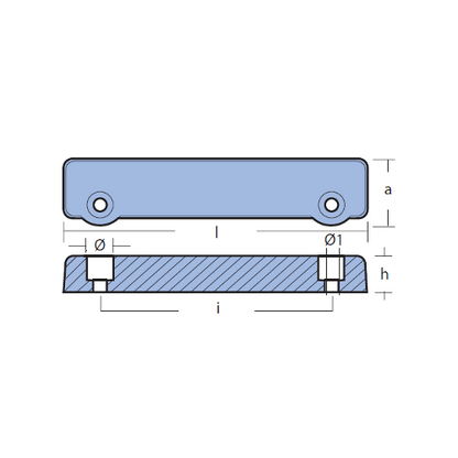 Anodo Volvo Penta Barra AQ 200 250 270 275 280 285 Zinco