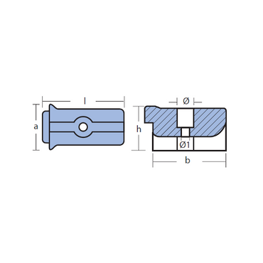 Placca per motori Volvo penta Saildrive 50S