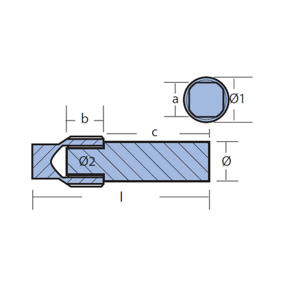 Anodo Barotto Volvo Penta TAMD 200-250-271 per refrigerante 