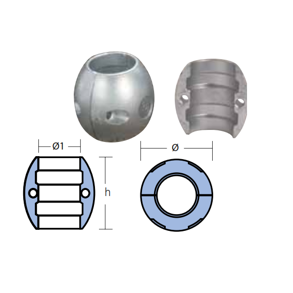 Anodo Volvo Penta Barra Accoppiamento DPH DPR