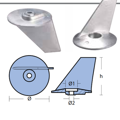 Anodo Flangia per Mercruiser Verado 350 CI - Mercury Mercruiser in zinco