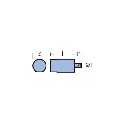 Anodo Yanmar Filettato per  6LAH-STE , Anodi Yanmar