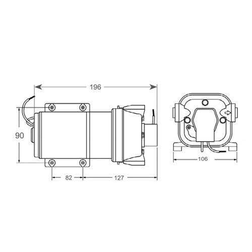 Autoclave per Barca Jabsco PARMAX 4HD  40 psi, 17 litri minuto, 12 24v