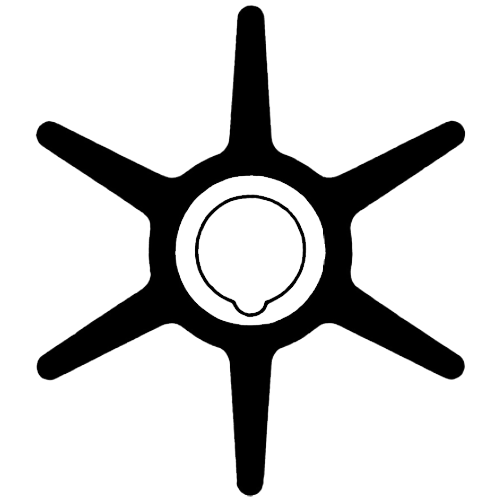 Girante per pompa ME47-85089 25HP H (mm) 12.5, Øext mm 73, Øint mm 16.2, Pale 6