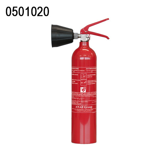 Estintore a polvere 2KG a CO2 omologato MED, per barca casa lavoro B&B ufficio