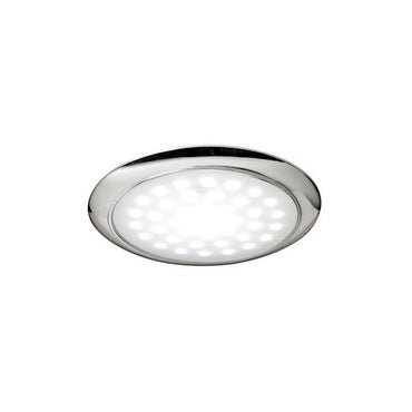 Plafoniera a LED per Barca e Camper, 12/24 Volt, Ultra Piatta 3 Watt, Con Ghiera