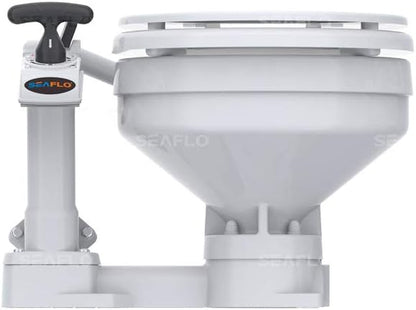 Toilette WC per Barca e Camper, Manuale - in Porcellana, Seaflo Compact