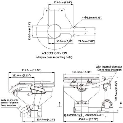 Toilette WC per Barca e Camper, Manuale - in Porcellana, Seaflo Compact